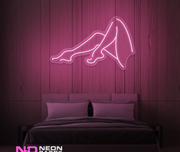 Color: Light Pink 'Womans Legs' - LED Neon Sign - Affordable Neon Signs