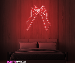 Color: Red 'Pinky' - LED Neon Sign - Cute Neon Signs