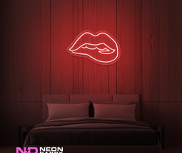 Color: Red 'Lips' - LED Neon Sign - Affordable Neon Signs