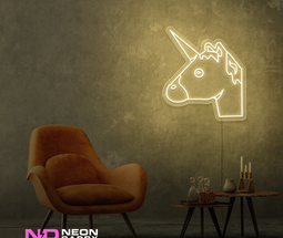 Color: Warm White 'Unicorn' - Kids LED Neon Sign - Affordable Neon Signs