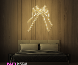 Color: Warm White 'Pinky' - LED Neon Sign - Cute Neon Signs